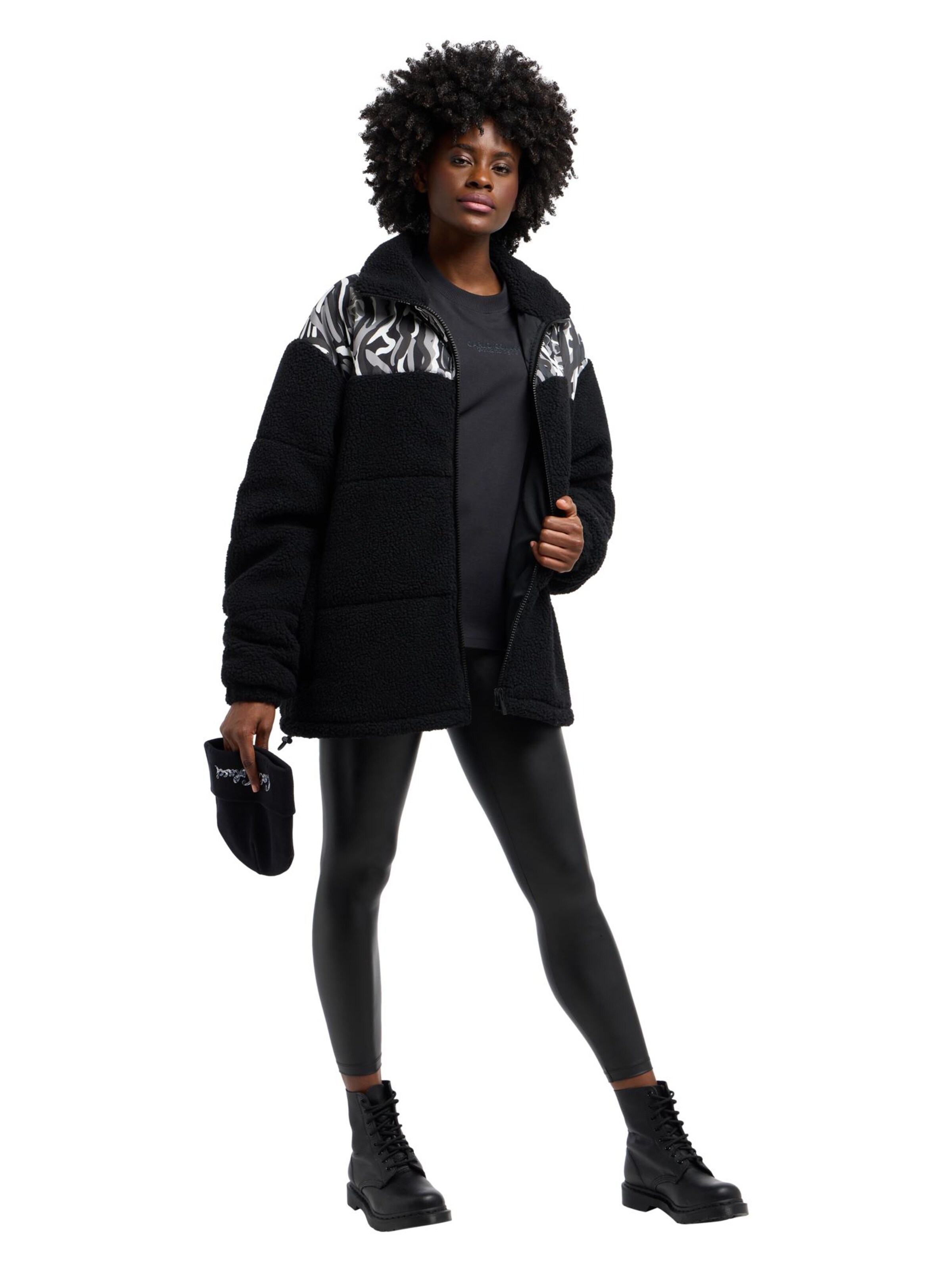 Carlo Colucci Winterjas in Zwart