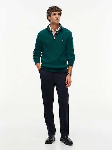 TOMMY HILFIGER Pullover in Grün