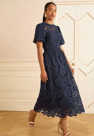 Robe love & roses en bleu