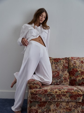 RÆRE by Lorena Rae Loose fit Pants 'Meline' in White