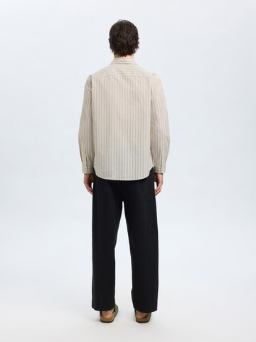 SELECTED Regular Fit Hemd 'SLHBen' in Beige