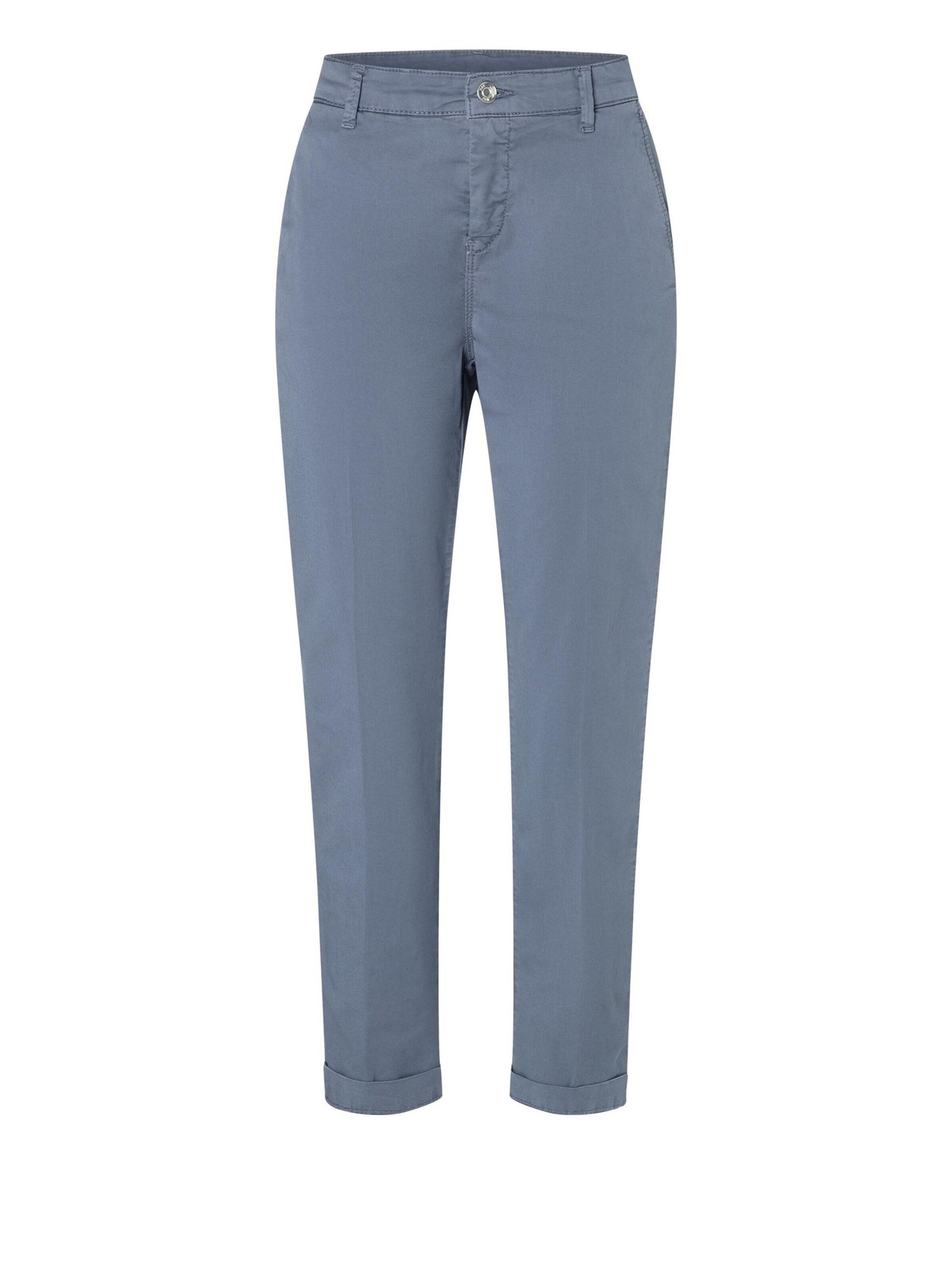 MAC Slimfit Chinohose 'MAC Chino grisaille PPT' in Blau: Vorderseite