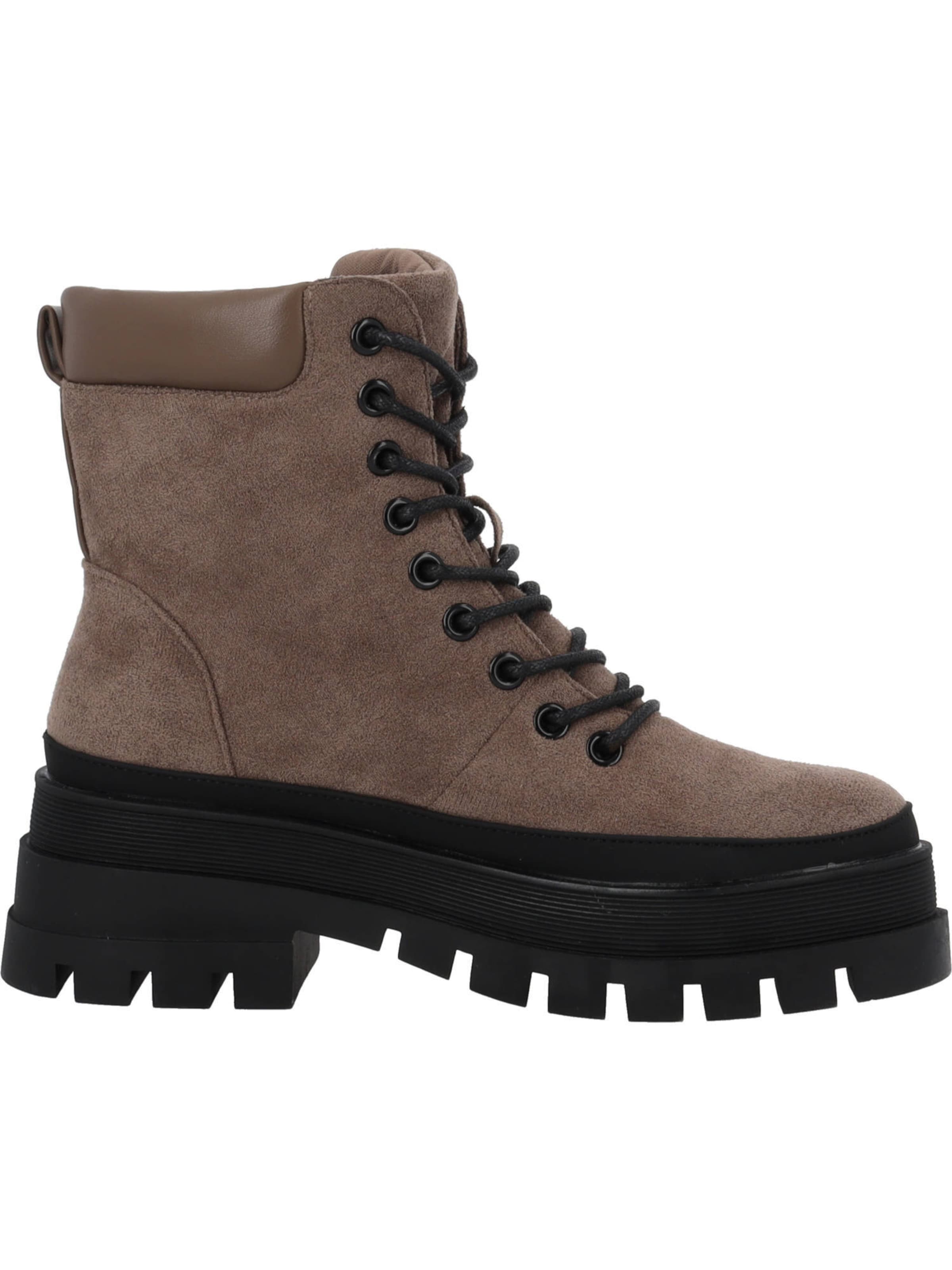 Palado by Sila Sahin Lace-Up Boots in Grey