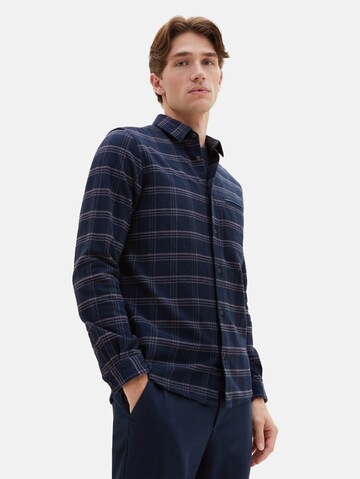 TOM TAILOR Regular fit Button Up Shirt in Blue