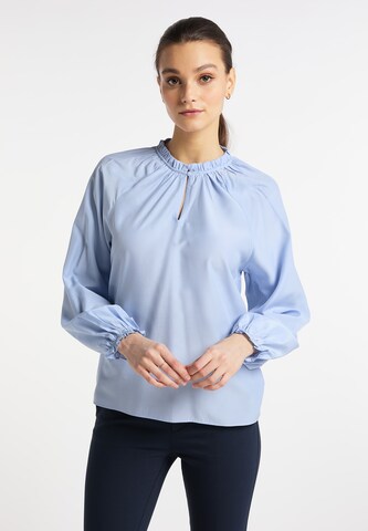 DreiMaster Klassik Bluse in Blau: predná strana