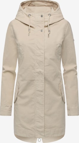 Ragwear Between-seasons coat 'Cannas' in Beige: front