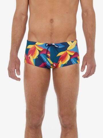 HOM Swim Trunks 'Keran' in Blue: front