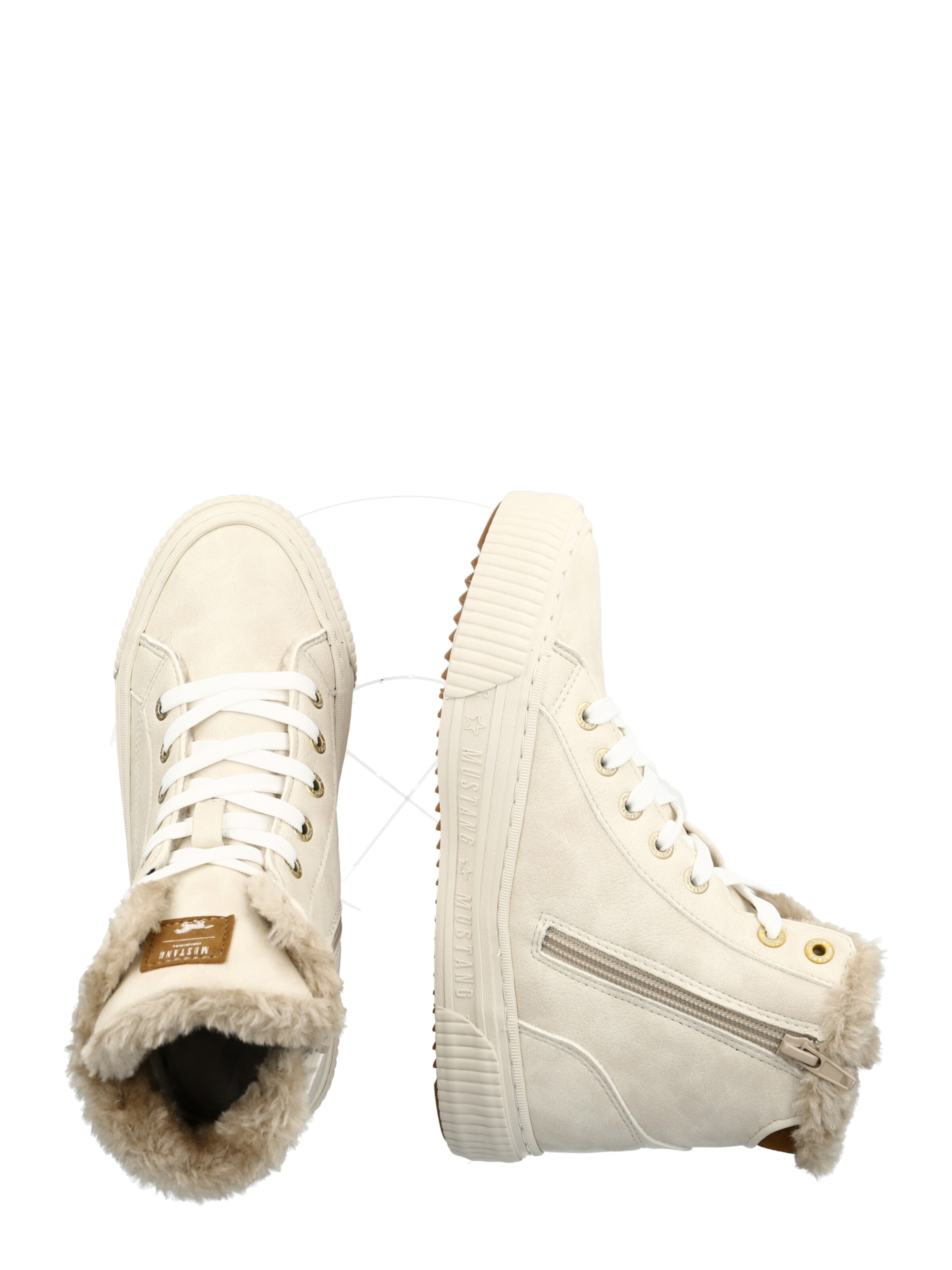 Sneaker alta di MUSTANG in beige
