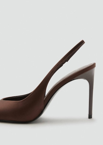 MANGO Slingback Pumps 'Mica' in Brown