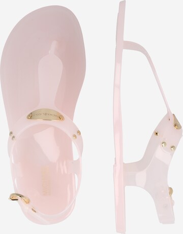 MICHAEL Michael Kors T-Bar Sandals 'JELLY' in Pink