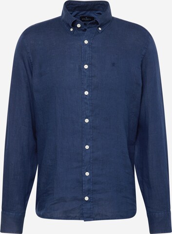 Hackett London Regular fit Overhemd in Blauw: voorkant