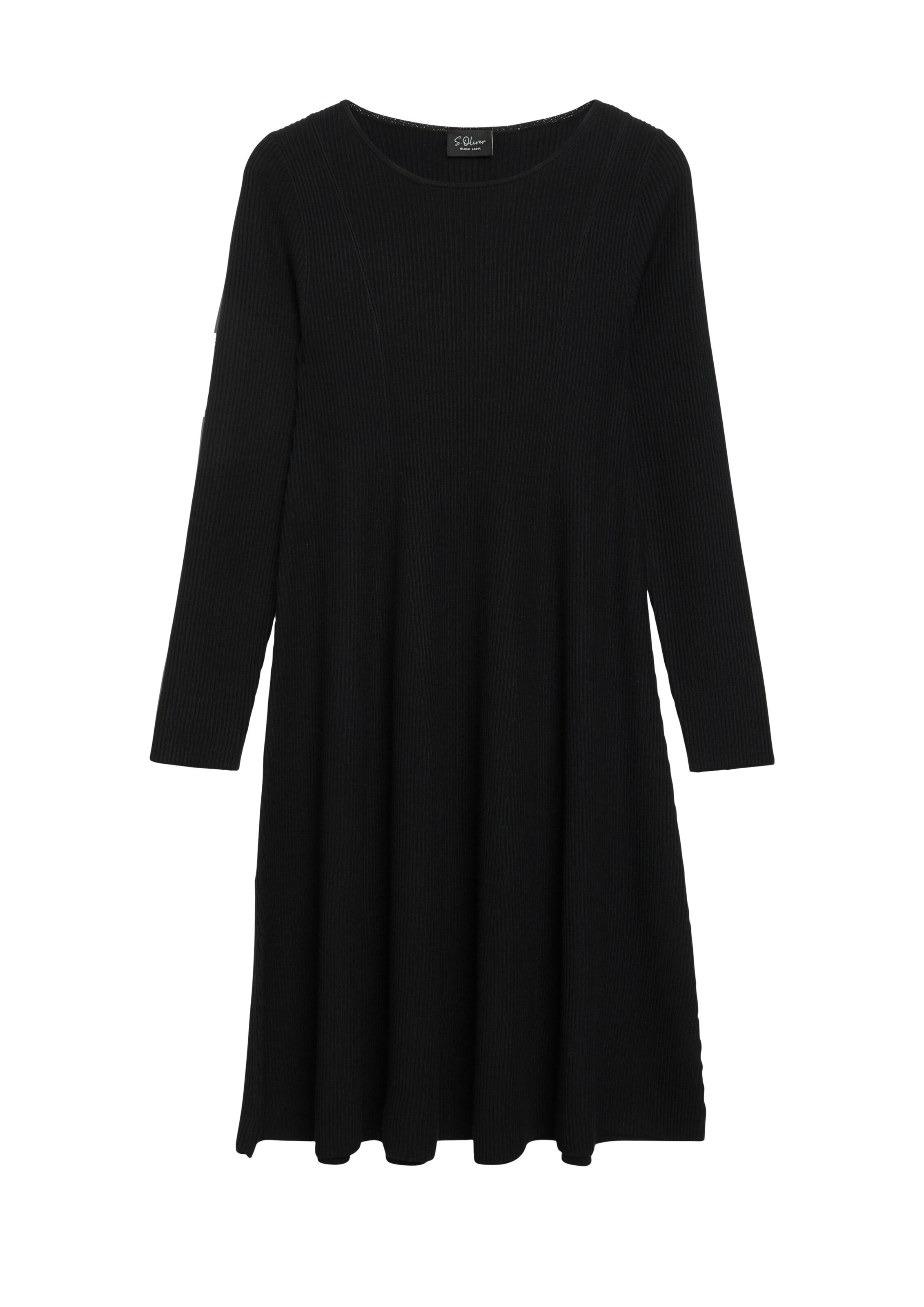 Robes en maille s.Oliver en noir : devant