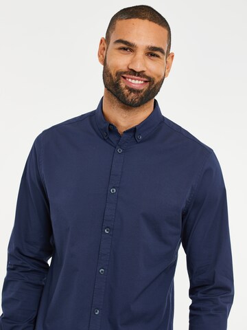 Threadbare Regular Fit Hemd 'Dapper' in Blau