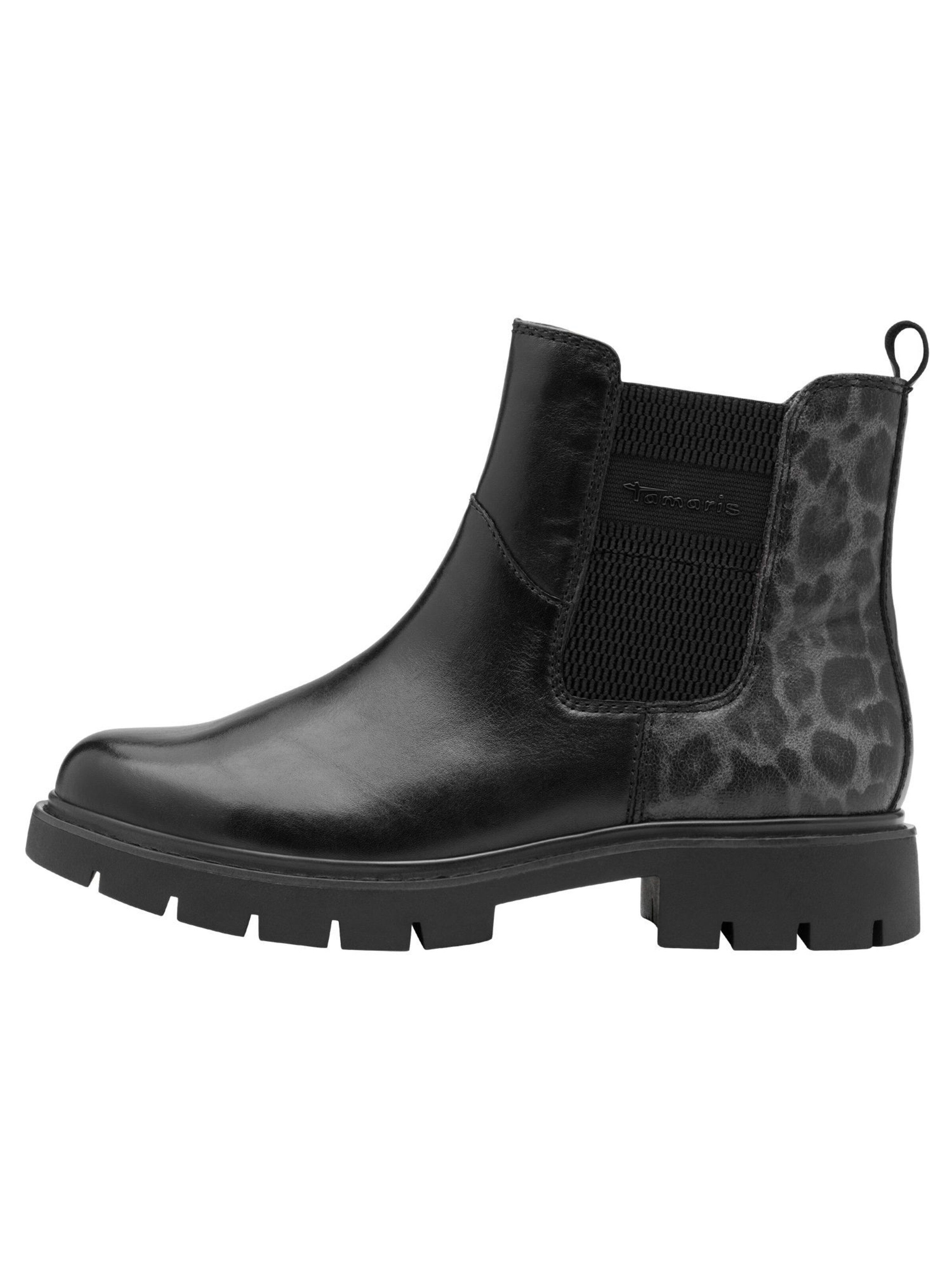 Tamaris Chelsea Boots in Schwarz