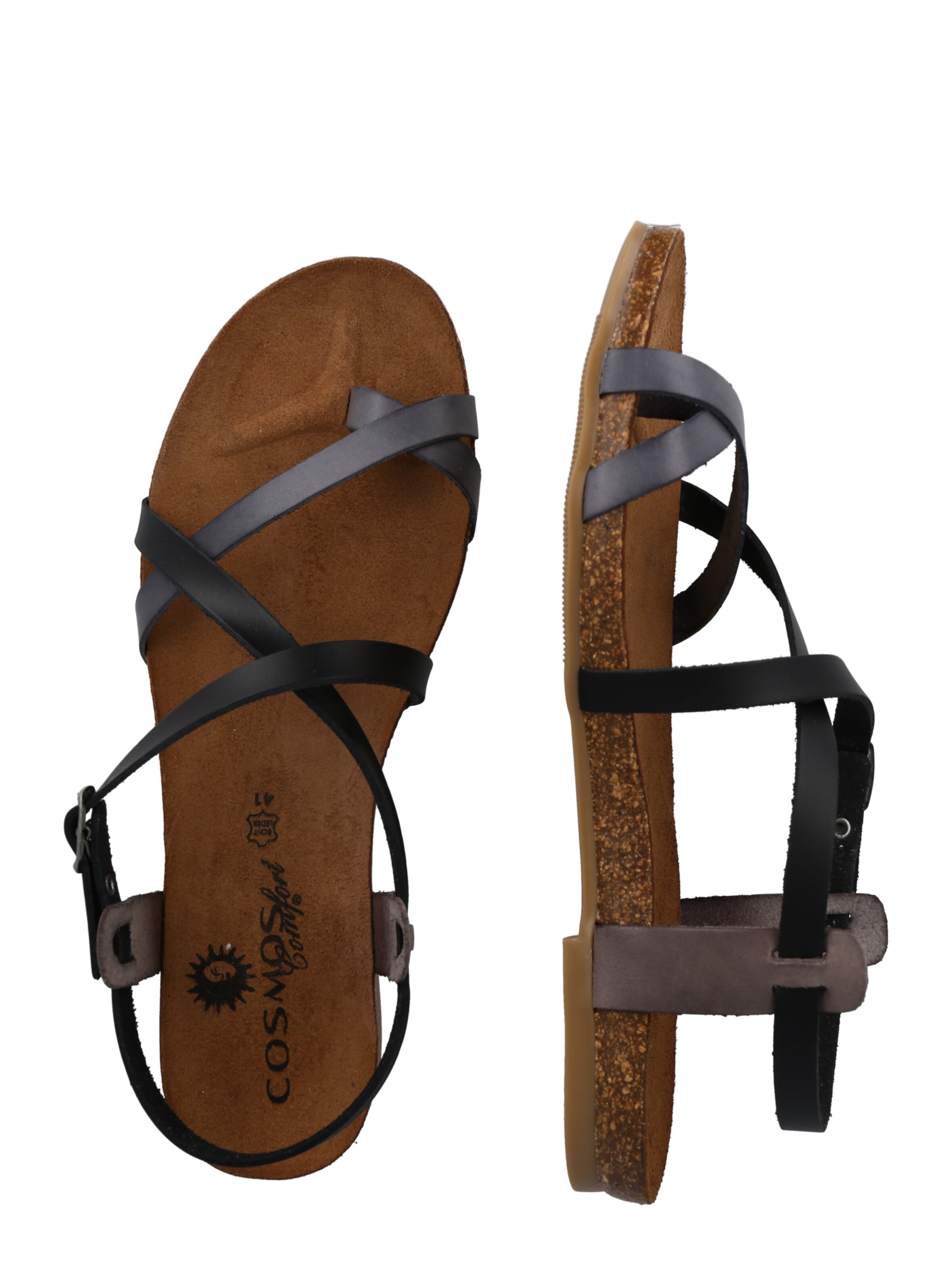 Sandalo con cinturino di COSMOS COMFORT in nero