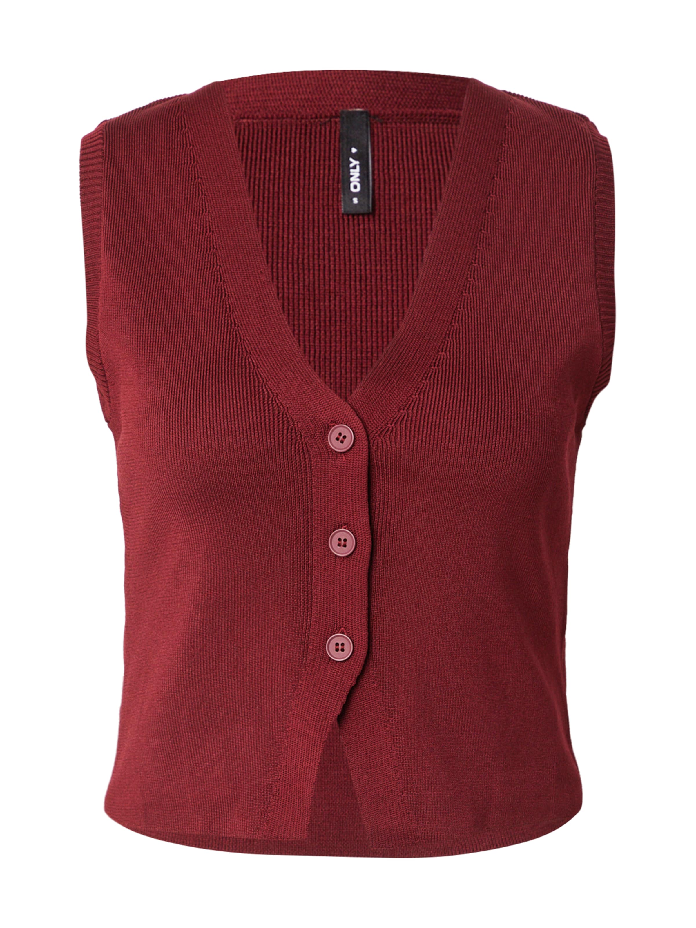 ONLY Kamizelka z dzianiny 'ONLALICE' w kolorze czerwony: przód