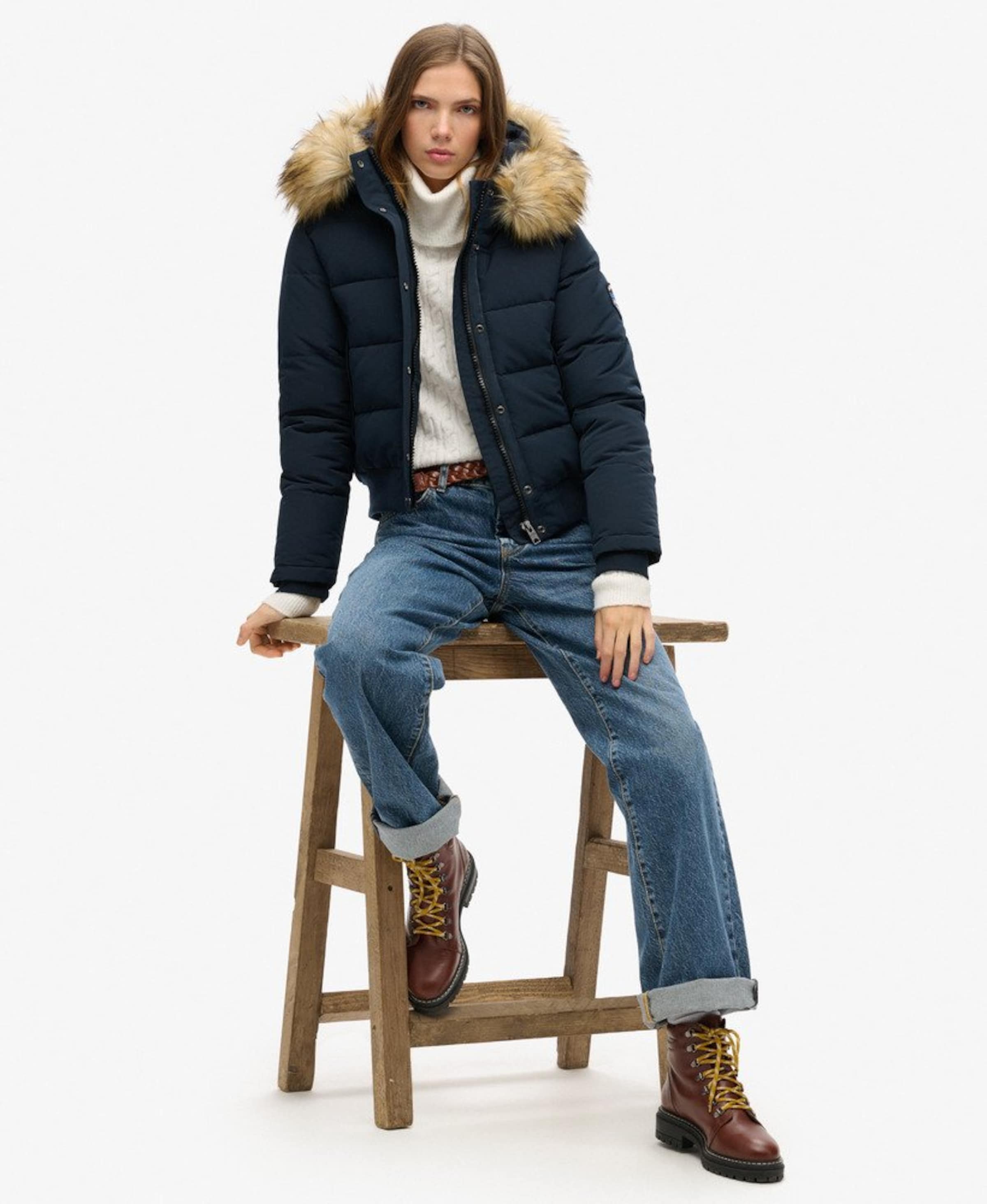 Superdry & Co Winter Jacket 'Everest' in Green