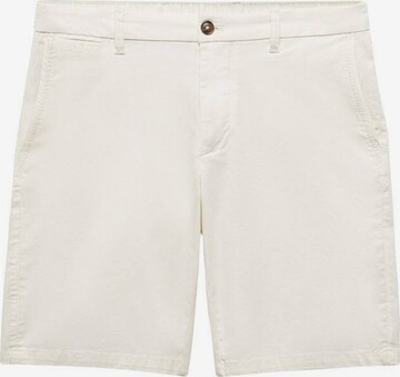 MANGO MAN Pants 'Gracia' in White: front