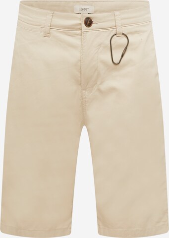 Pantalon chino ESPRIT en beige : devant