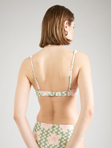 ROXY Bustier Bikinitop 'HIBISCUS DAZE' in Groen