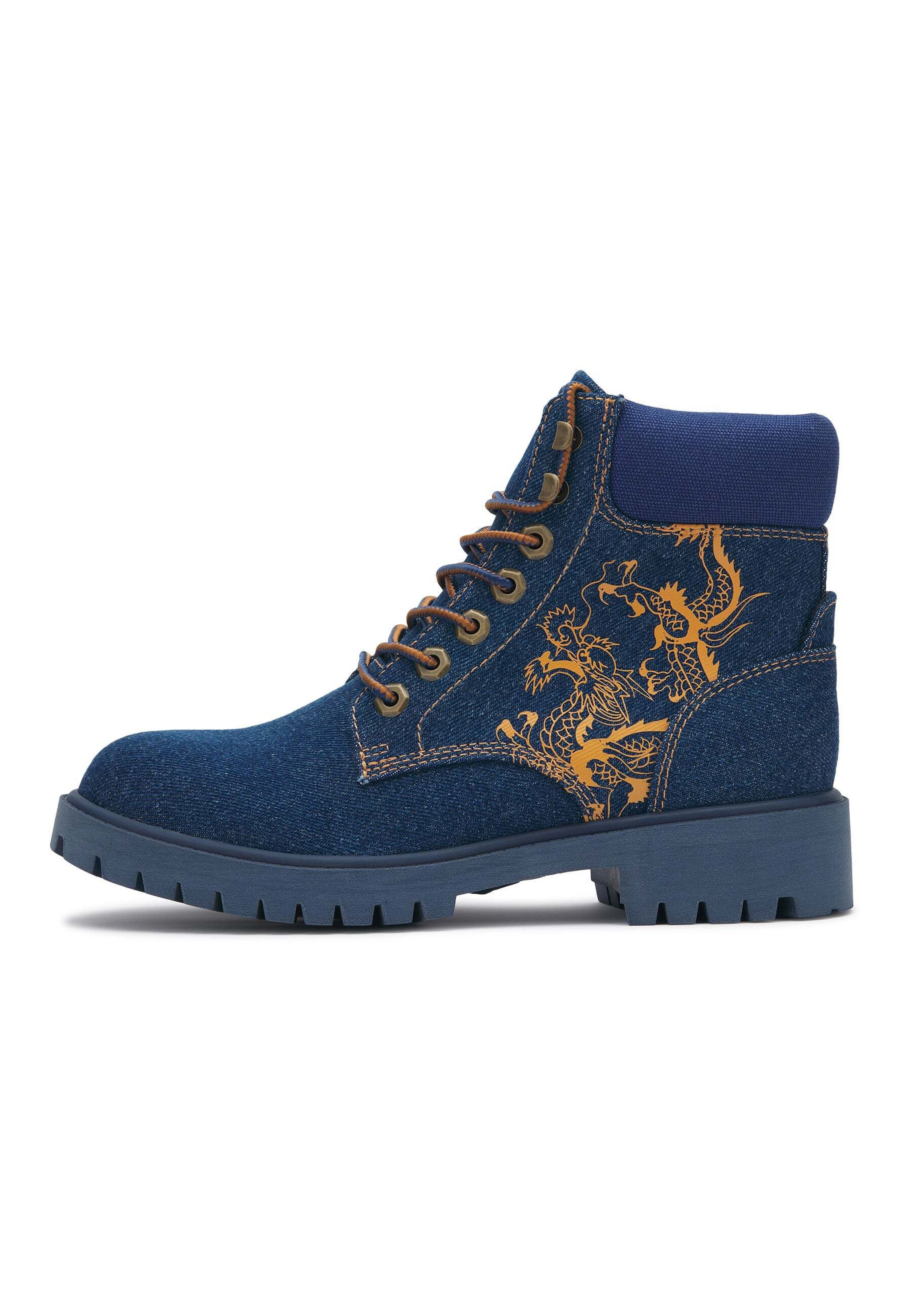Boots di Ed Hardy in blu: frontale