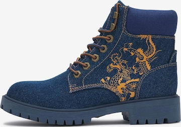 mėlyna Ed Hardy Auliniai batai: priekis