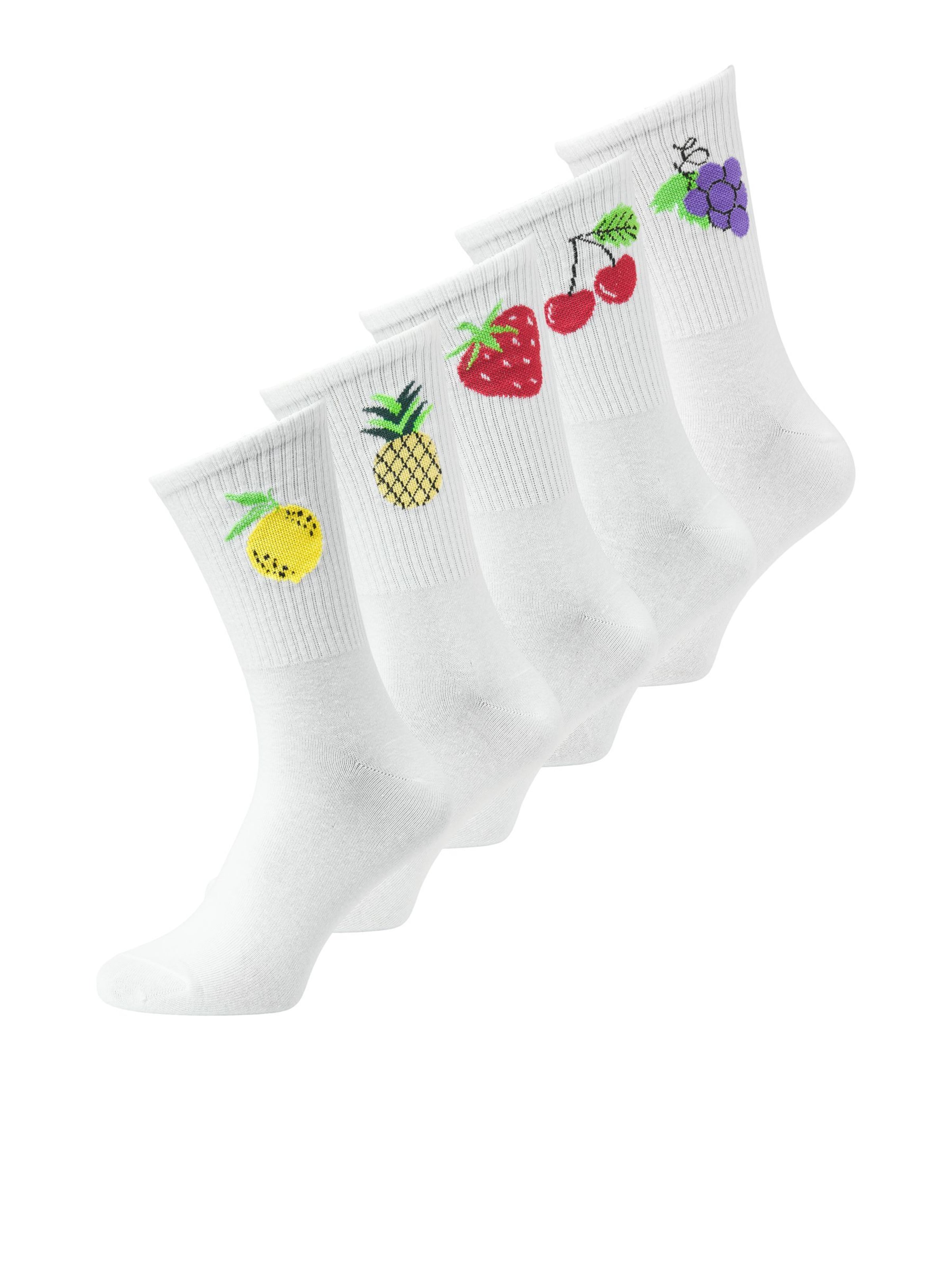 Chaussettes JACK & JONES en blanc : devant