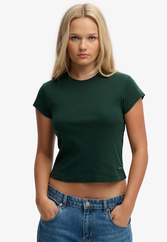 T-shirt 'Athletic Essential' Superdry & Co en vert : devant