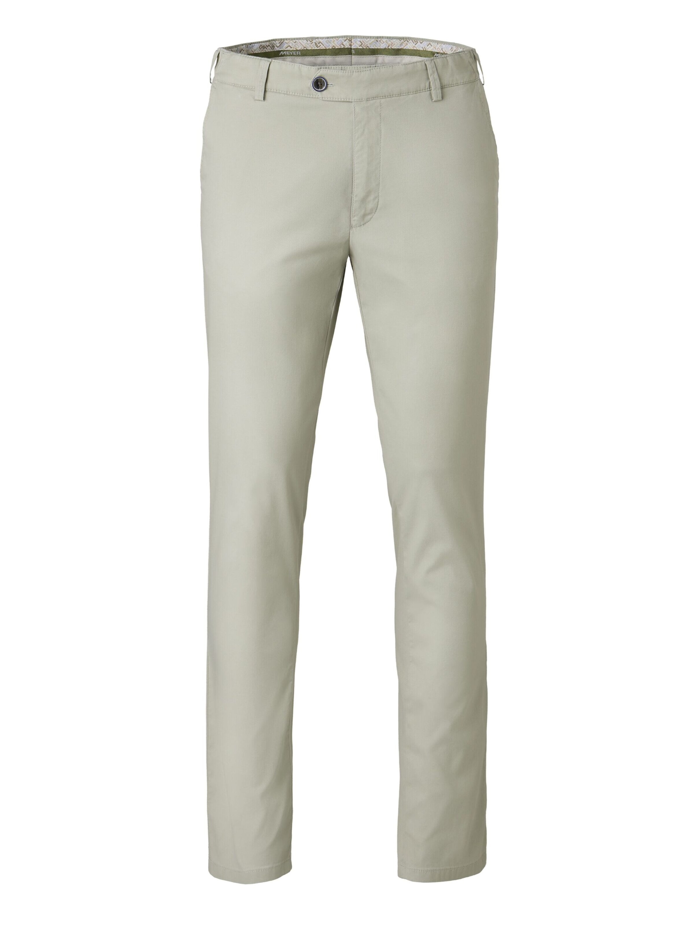MEYER Regular Chino 'Oslo' in Groen: voorkant