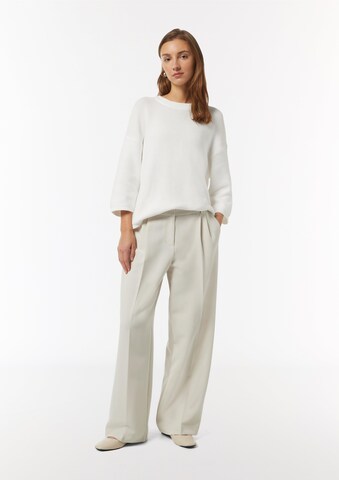 comma casual identity Wide Leg Hose in Beige: Vorderseite