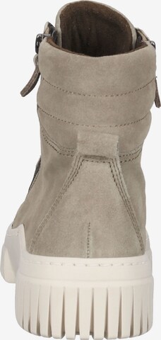 GABOR Lace-Up Ankle Boots in Beige