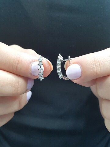 EinStein Diamant Earrings '5-Steine' in Silver