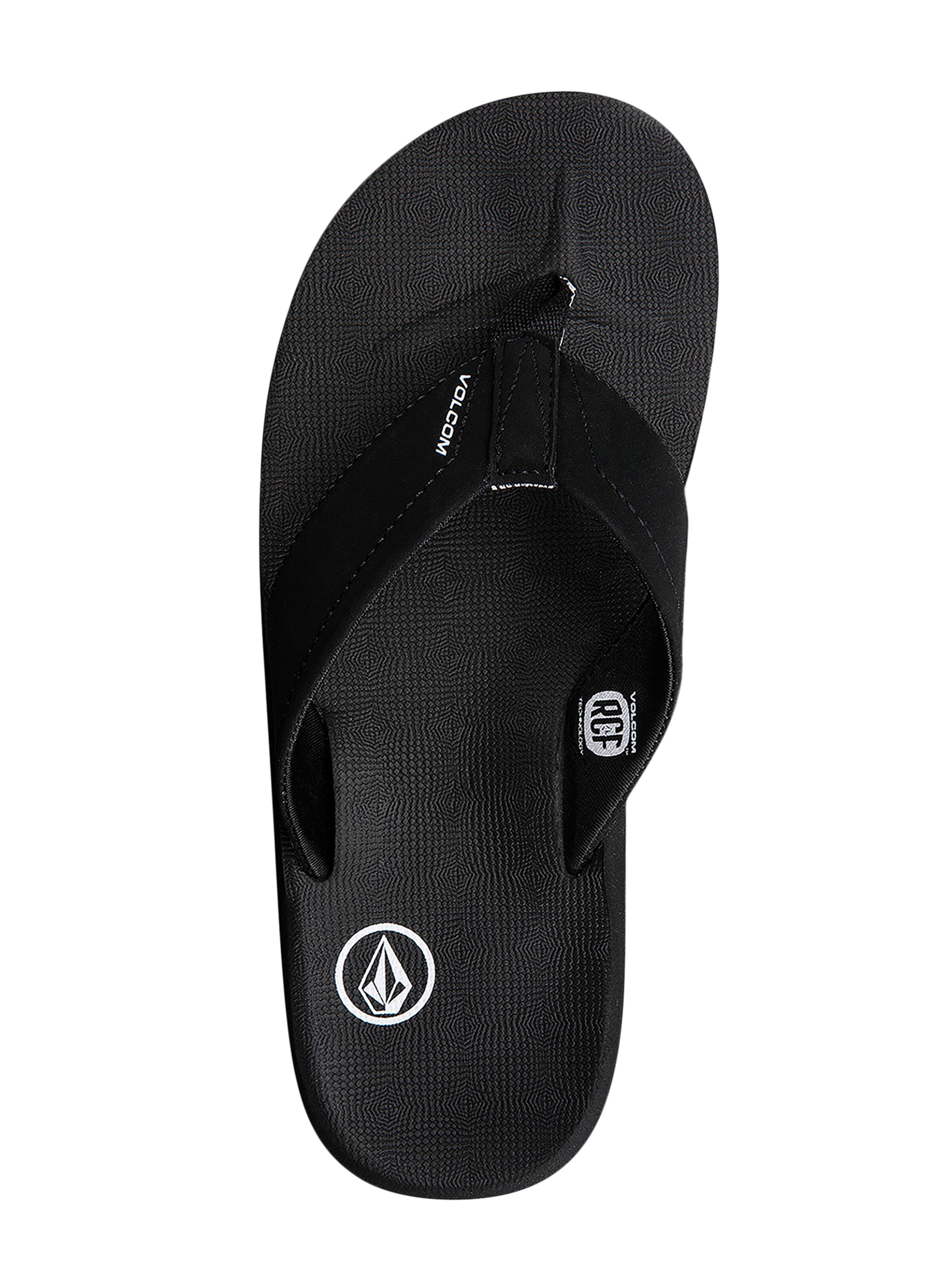 Volcom Sandals 'Victor' in Schwarz: Vorderseite