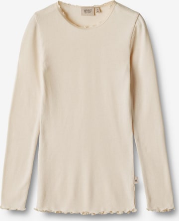 Wheat T-shirt i beige: framsida