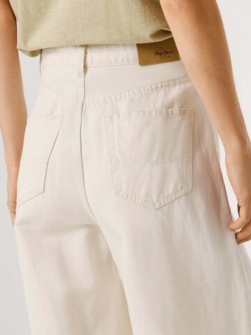 Pepe Jeans Wide Leg Jeans 'Jaimy' in Weiß