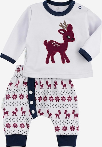 Baby Sweets Set 'Little Reindeer' in White: front