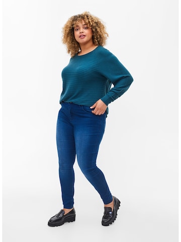 Pull-over 'Amelia' Zizzi en bleu