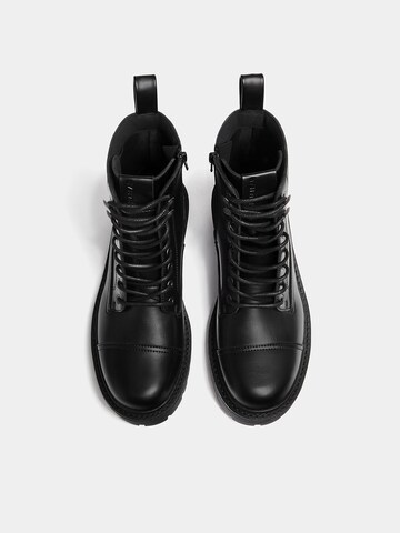 Bottines à lacets Pull&Bear en noir