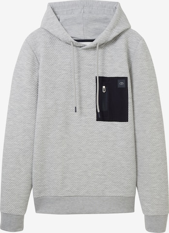 Sweat-shirt TOM TAILOR en gris : devant