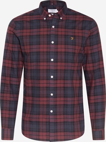 FARAH Button Up Shirt 'BREWER' in Red: front