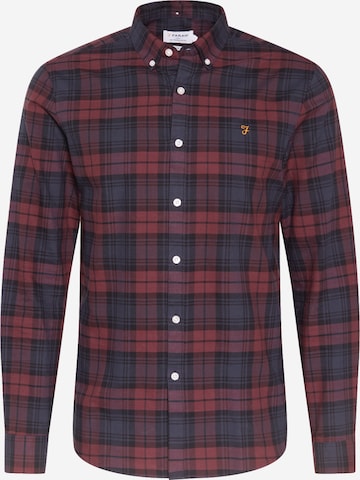 FARAH Button Up Shirt 'BREWER' in Red: front