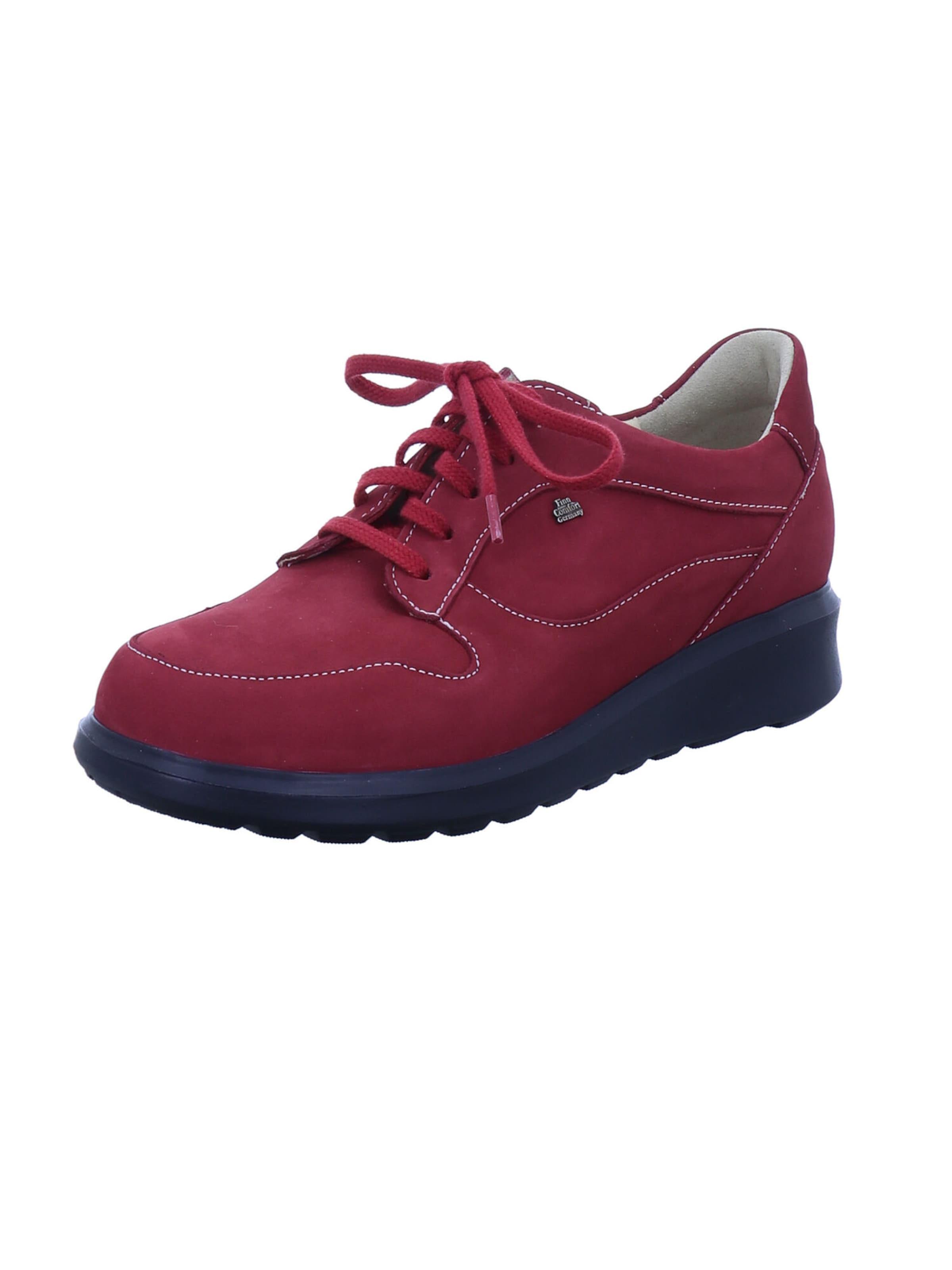Finn Comfort Lace-Up Shoes 'Mogan' in Red: front