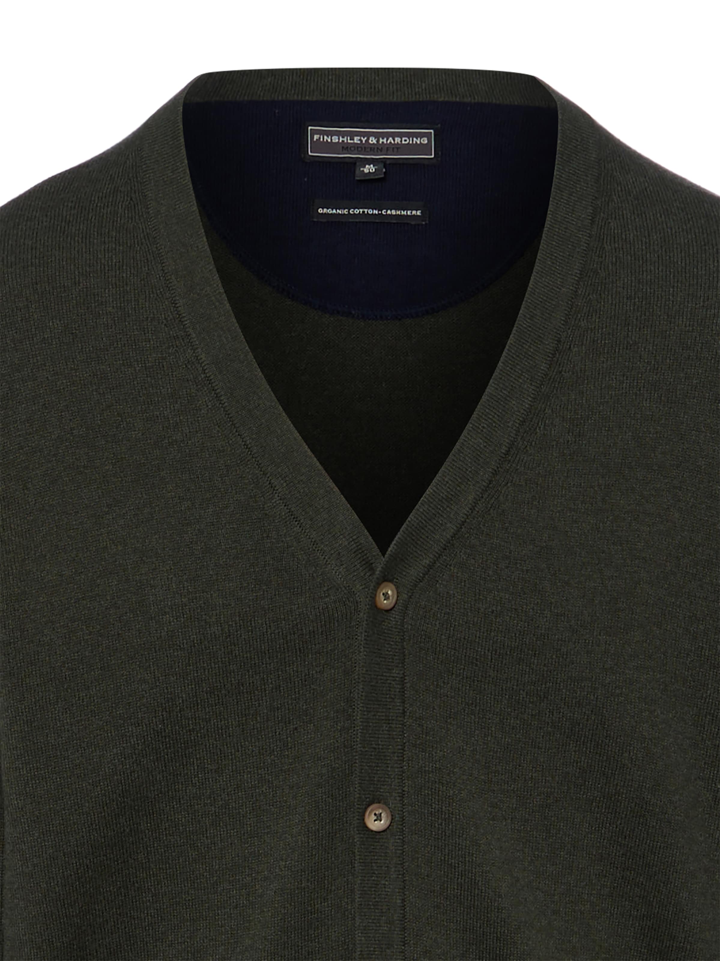Finshley & Harding Knit cardigan in Green