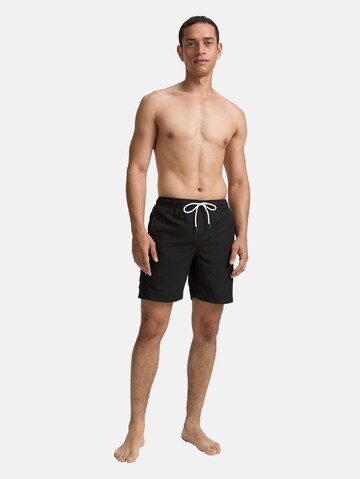 TOM TAILOR DENIM Zwemshorts in Zwart: voorkant