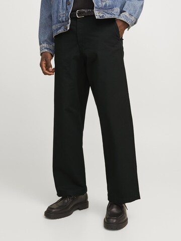 Regular Pantalon chino JACK & JONES en noir : devant