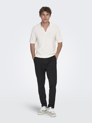 Only & Sons Конический (Tapered) Штаны 'ONSLinus' в Черный