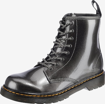 Dr. Martens Stiefel in Silber: front