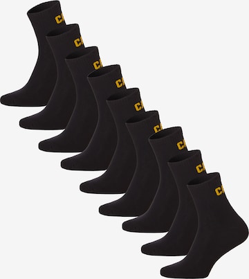 Chaussettes CATERPILLAR en noir : devant