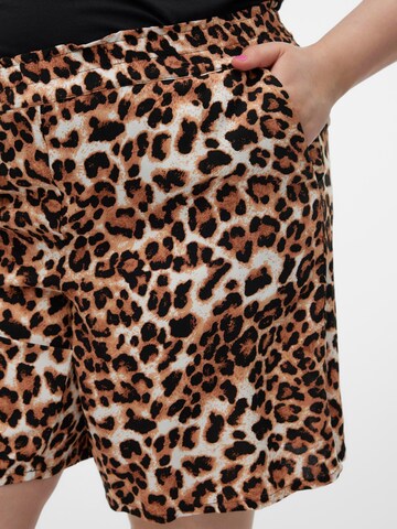 Vero Moda Curve Baggy Broek 'VMCEasy' in Bruin