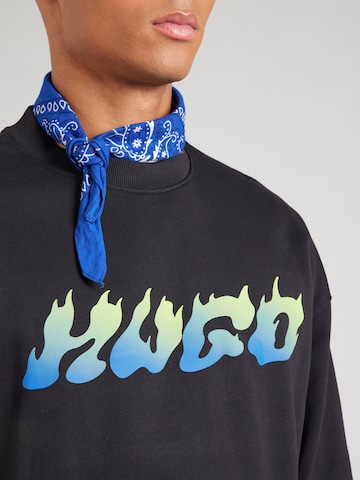 HUGOSweater majica 'Nifterix' - crna boja